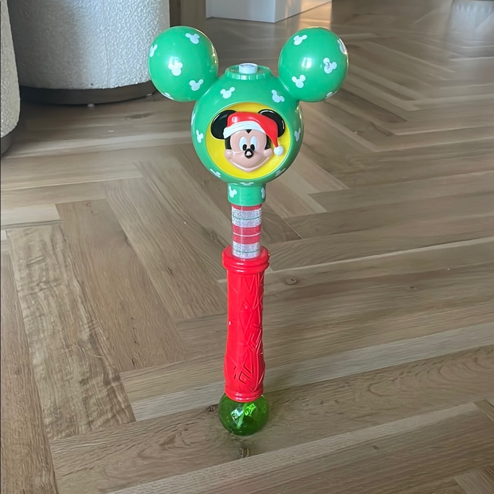 Disney Parks Christmas Mickey Mouse bubble wand